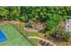 Aerial view of the community playground, tennis courts, and seating area at 2455 Ivey Oaks Rd, Cumming, GA 30041