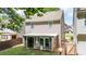 View of the backyard and back of the house at 556 Poplar Bnd, Canton, GA 30114