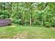 Spacious backyard with wooden fence and greenery at 556 Poplar Bnd, Canton, GA 30114