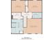 Second floor plan displaying bedrooms, bathrooms, and walk-in closet layout for a 1556 sq ft home at 556 Poplar Bnd, Canton, GA 30114