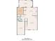 First floor plan showing kitchen, living room, garage, sunroom, bedroom and bathroom layout at 556 Poplar Bnd, Canton, GA 30114