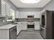 Well-appointed kitchen with stainless steel appliances and sleek countertops at 556 Poplar Bnd, Canton, GA 30114