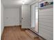 The basement has a painted floor and walls and access to another room at 2664 Olive Springs Se Rd, Marietta, GA 30060