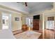 The main bedroom boasts hardwood floors, ample space, and neutral colors to match any decor at 3510 Smoke Rise Way, Lawrenceville, GA 30044