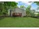 Grassy backyard and wooden deck on home at 4368 Heritage Glen Ct, Marietta, GA 30068
