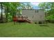 Spacious backyard featuring a deck and lush greenery at 4368 Heritage Glen Ct, Marietta, GA 30068