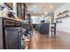 This kitchen features granite countertops and custom pullout storage and shelving at 6390 Yellow Birch St, Cumming, GA 30040