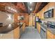 Contemporary kitchen with stainless steel appliances, granite countertops, and exposed beams at 319 Atlanta Se St # 315, Marietta, GA 30060