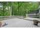 Spacious back deck overlooks a lush, wooded yard offering privacy and outdoor enjoyment at 588 Benson Hurst Sw Dr, Mableton, GA 30126