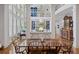 Spacious dining room featuring tall ceilings, large windows, and an open view of the living area at 2630 Weddington Ne Pl, Marietta, GA 30068