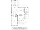 A spacious first-floor layout shows a flowing floor plan with a living room, kitchen, and garage at 2630 Weddington Ne Pl, Marietta, GA 30068