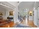 Grand foyer with hardwood floors, high ceilings, and an elegant staircase leading to the upper level at 2630 Weddington Ne Pl, Marietta, GA 30068