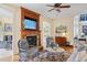 Comfortable living room showcases a fireplace, plush seating, and elegant decor at 2630 Weddington Ne Pl, Marietta, GA 30068