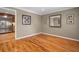 Bright dining room featuring hardwood floors and neutral walls at 4507 Reva Way, Marietta, GA 30066