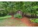 Back yard shed with a double door at 4507 Reva Way, Marietta, GA 30066