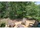 Secluded patio with comfortable seating, perfect for relaxing and enjoying nature at 507 Bishop Ln, Woodstock, GA 30188