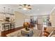 Inviting open-concept living area showcasing a modern kitchen and comfortable seating, perfect for entertaining at 59 Grand Georgian Ne Ct, Cartersville, GA 30121