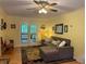 Cozy living room with hardwood floors, offering a seamless transition to the outdoors at 712 Honeysuckle Ln, Temple, GA 30179