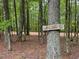 A welcome sign on a tree adds a touch of charm at 712 Honeysuckle Ln, Temple, GA 30179
