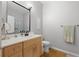 Bathroom features a modern sink, large mirror, and stylish fixtures at 5300 Peachtree Rd # 105, Atlanta, GA 30341