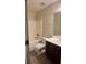 Bathroom featuring a tub/shower combo and vanity with modern fixtures at 7055 Blairs View Dr # 1, Austell, GA 30168