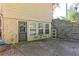 Concrete patio featuring seating and a door to the basement at 255 Shipp Cir, Hiram, GA 30141