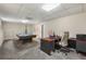 Finished basement with pool table and office area, perfect for work and play, offering a versatile space for any lifestyle at 3715 Borning Ct, Johns Creek, GA 30022