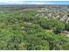 Neighborhood aerial shot with green tree canopy, homes, and a serene atmosphere at 6590 Williamson Ne Dr, Atlanta, GA 30328