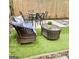 Private backyard patio with outdoor seating, perfect for relaxing or entertaining at 1081 Ashby Grv, Atlanta, GA 30314
