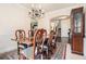 Dining room featuring a large wooden table, classic chandelier, and elegant furnishings at 3300 Allison Cir, Decatur, GA 30034