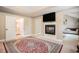 Main bedroom with a fireplace and access to other living spaces at 3300 Allison Cir, Decatur, GA 30034