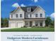 New Hedgerow Modern Farmhouse featuring a two-car garage and beautiful landscaping at 918 Keystone Dr, Woodstock, GA 30188