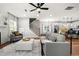 Bright and open living room with hardwood floors, fireplace, and modern furnishings at 2428 Mills Bnd, Decatur, GA 30034