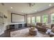 Entertainment room with a large screen and a sectional couch for optimal viewing comfort at 3825 Valleyway Rd, Cumming, GA 30040