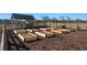Community garden with multiple raised garden beds and wood mulch at 41 Hydrangea Unit 73 Ln, Auburn, GA 30011