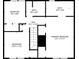 Second floor blueprint with primary bedroom, hall, and two additional bedrooms, each with closet space at 4657 Lou Ivy Rd, Peachtree Corners, GA 30096