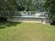 A large backyard featuring an above ground pool at 6722 Heardsville Rd, Cumming, GA 30028