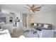 Bright living room featuring hardwood floors, neutral paint and modern ceiling fan at 1149 Avondale Se Ave, Atlanta, GA 30312