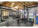 Basement with a home gym including weights and workout equipment at 5322 Seaton Dr, Atlanta, GA 30338