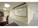 Finished basement featuring whiteboard and desk area at 5322 Seaton Dr, Atlanta, GA 30338
