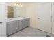 Elegant bathroom with double sinks and a separate shower at 126 Oakleigh Pointe Dr, Dallas, GA 30157