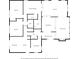 Home floor plan illustrating the layout of living spaces, bedrooms, and bathrooms at 1260 Willeo Creek Dr, Roswell, GA 30075