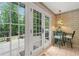 Charming breakfast nook with views and access to a serene outdoor patio at 1260 Willeo Creek Dr, Roswell, GA 30075