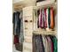 Spacious walk in closet with shelving and ample space for organizing clothes and shoes at 40 Ivy Chase Ne, Atlanta, GA 30342