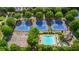 Community amenities featuring tennis courts and pool at 5950 Meadow Brook Ln, Cumming, GA 30040