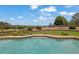 This in-ground pool features a stone surround and private back yard at 5950 Meadow Brook Ln, Cumming, GA 30040