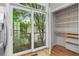 Walk-in pantry with a view of the outdoor scenery and shelving at 1271 Ponti Nw Mews # 92, Atlanta, GA 30318