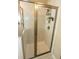 A tile shower with sliding glass doors at 116 Festoon Ct, Smyrna, GA 30080
