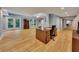 Bright, finished basement with desk, cabinet, and french doors to the exterior at 181 Sentinel Pl, Marietta, GA 30067