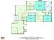 Detailed floor plan showing layout of rooms and dimensions throughout the home at 181 Sentinel Pl, Marietta, GA 30067